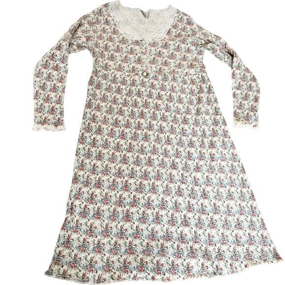 Appel Sleep Wear Floral Vintage Nightgown Size Small - Picture 1 of 9